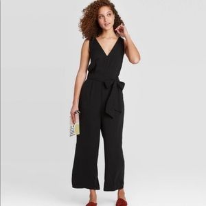 Target A New Day Sleeveless Cropped Jumpsuit–Black